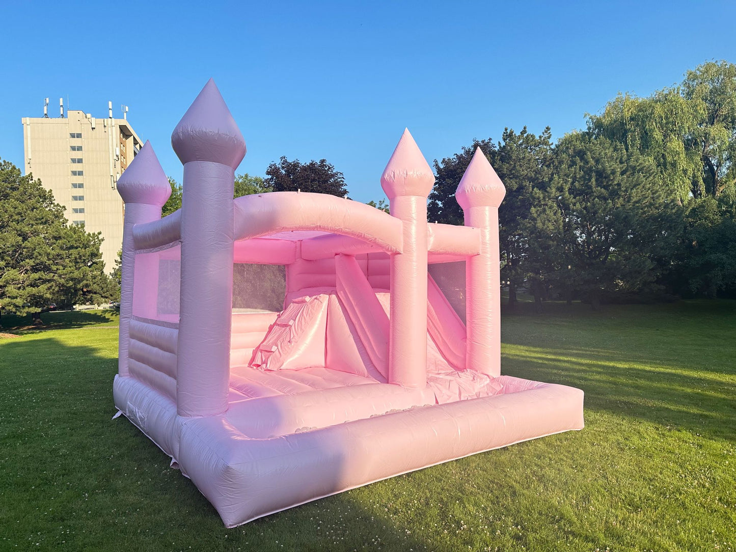 Magical Pink Princess Castle Bounce House & Ball Pit Rental