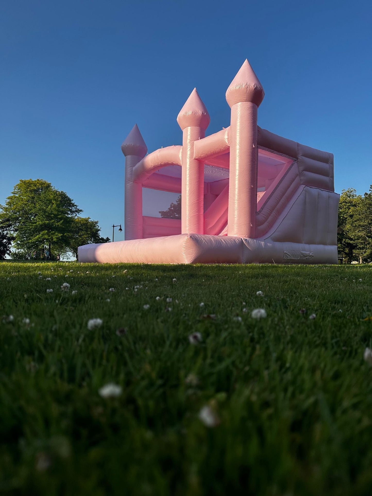 Magical Pink Princess Castle Bounce House & Ball Pit Rental